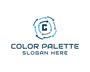 Colorful Digital Lettermark  logo design