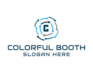 Colorful Digital Lettermark  logo design