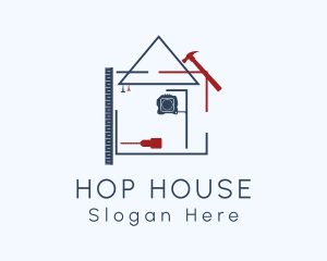 House Construction Plan logo design