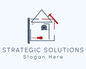 House Construction Plan logo design