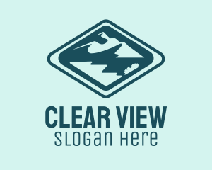 Vintage Mountain Peak logo