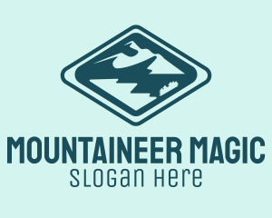 Vintage Mountain Peak logo design