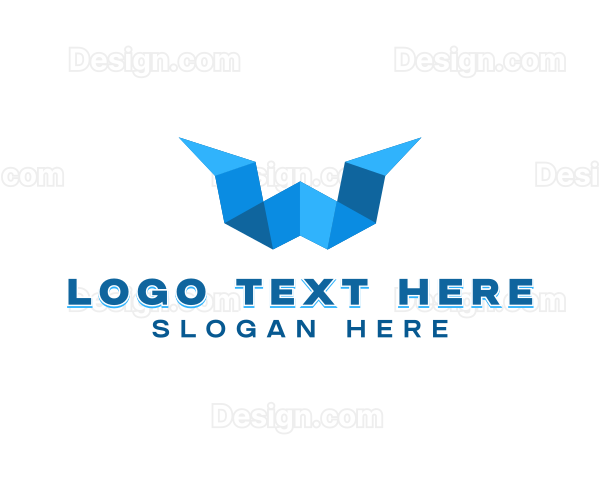 Generic Polygon Letter W Logo
