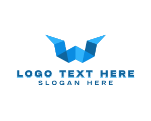 Generic Polygon Letter W logo