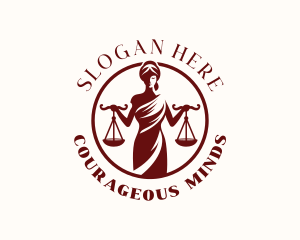 Justice Scales Woman logo