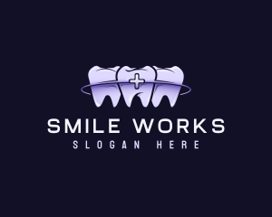 Teeth Dental Braces logo