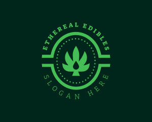 Marijuana Leaf Dispensary logo design