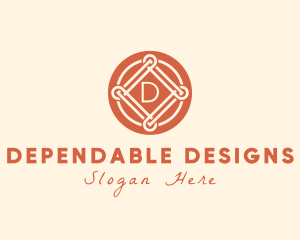 Luxurious Intricate Interior Designer logo design