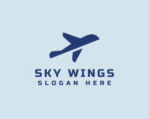 Plane Travel Flight logo design