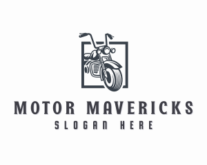 Motorcycle Motocross Biker logo design