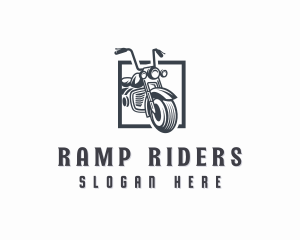 Motorcycle Motocross Biker logo design