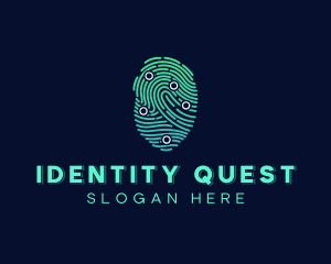 Thumbprint Forensics Investigation logo design