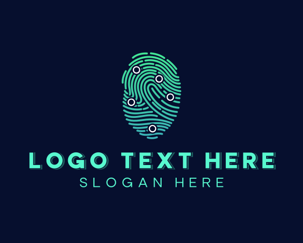 Fingerprint logo example 4