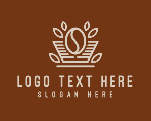 Minimalist Coffee Bean logo