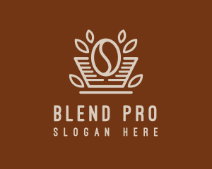 Minimalist Coffee Bean logo design