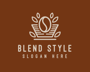 Minimalist Coffee Bean logo design