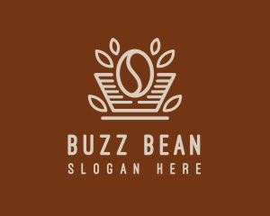 Minimalist Coffee Bean logo design