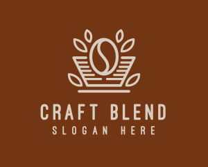 Minimalist Coffee Bean logo design