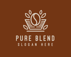 Minimalist Coffee Bean logo design