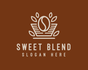 Minimalist Coffee Bean logo design