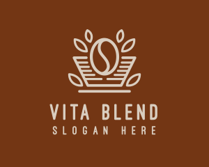 Minimalist Coffee Bean logo design