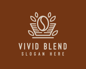 Minimalist Coffee Bean logo design