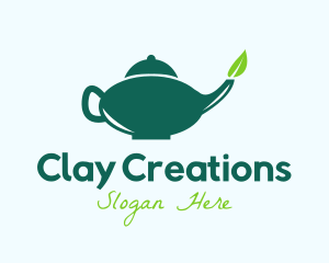 Organic Tea Pot  logo design