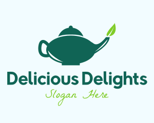 Organic Tea Pot  logo design