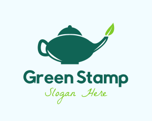 Organic Tea Pot  logo design