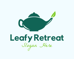 Organic Tea Pot  logo design