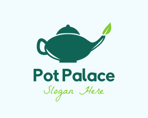 Organic Tea Pot  logo design