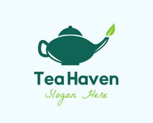 Organic Tea Pot  logo design