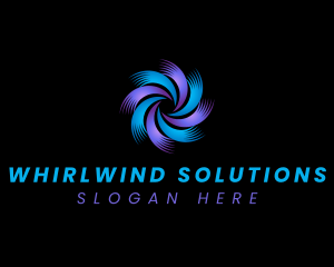 Airflow Whirl Ventilation logo design