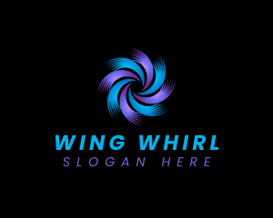 Airflow Whirl Ventilation logo design