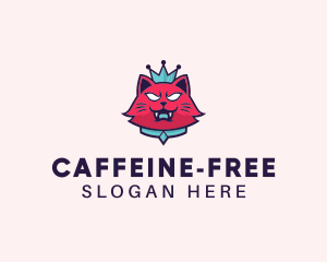 Angry Cat Crown logo design