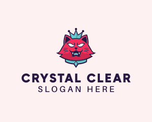 Angry Cat Crown logo design