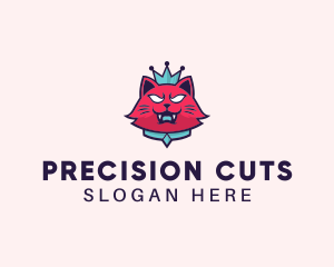 Angry Cat Crown logo design