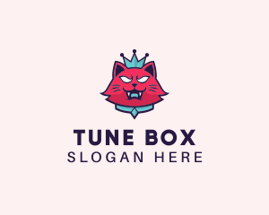 Angry Cat Crown logo design