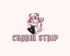 Sexy Demon Woman logo design