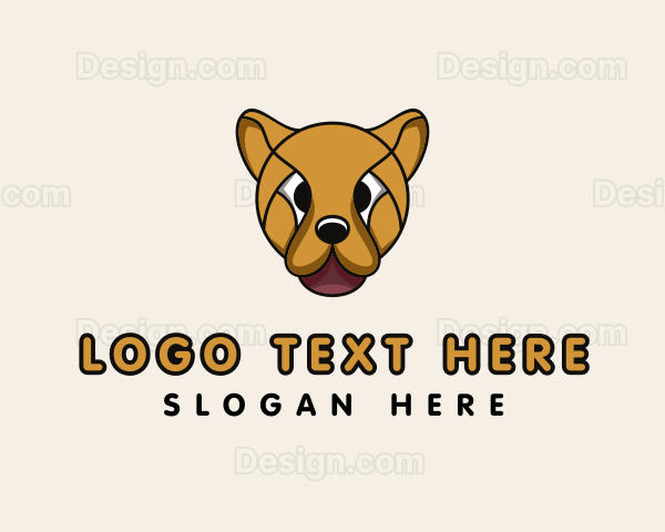 Cute Dog Head Logo