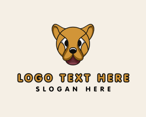 Cute Dog Head logo