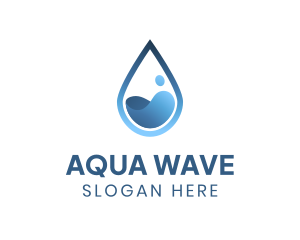 Water Droplet Splash logo