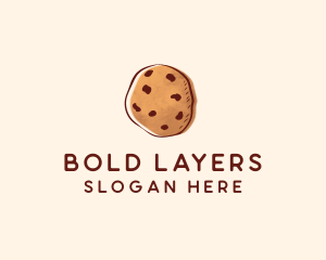 Chocolate Chip Cookie Biscuit logo design