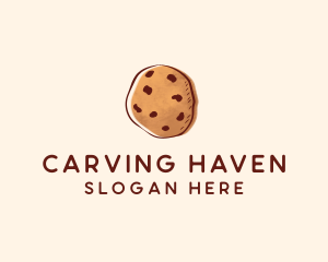 Chocolate Chip Cookie Biscuit logo design