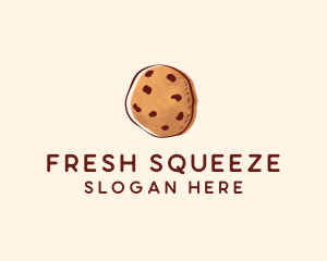 Chocolate Chip Cookie Biscuit logo design