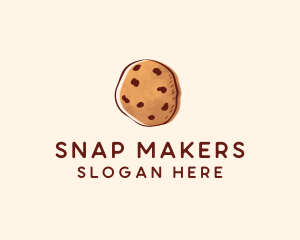 Chocolate Chip Cookie Biscuit logo design