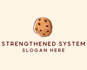 Chocolate Chip Cookie Biscuit logo design