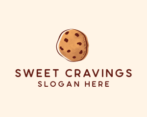 Chocolate Chip Cookie Biscuit logo design