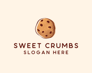 Chocolate Chip Cookie Biscuit logo design