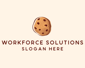 Chocolate Chip Cookie Biscuit logo design